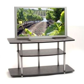 Black 42-Inch Flat Screen TV Stand