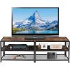 55-inch Industrial Style Metal Wood TV Stand for TV up to 65-inch