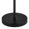 Modern 3-Light Floor Lamp in Black Metal Finish with White Plastic Shades