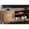 Modern Rustic Wood Finish TV Stand with Mid-Century Legs - for TV up to 65-inch