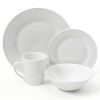 16-Piece White Ceramic Dinnerware Set w/ Bowls Plates and Mugs - Service for 4