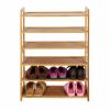 Solid Wood 6-Shelf Shoe Rack - Holds up to 24 Pair of Shoes