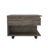 Peterson 1-Drawer 1-Shelf Lift Top Coffee Table Dark Brown