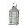 Shop4Omni 11 Inch Solar Powered Flickering LED Candle Lantern Centerpiece Lamp / Silver