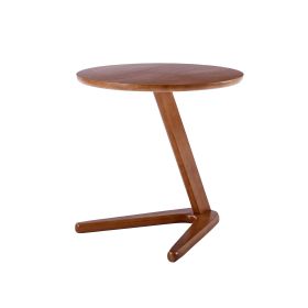 COOLMORE Side Table Round, Small Accent Table Modern End Table for Living Room /Bedroom/ Office