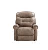 Classic Rolled Arm Power Lift-Chair Recliner - Heat, Adjustable Massage - Plush Seating, High-Grade Polyester Fabric