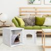 Modern Multipurpose Side Table Nightstand Decorative Pet House