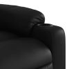 Massage Recliner Chair Black Faux Leather