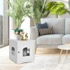 Modern Multipurpose Side Table Nightstand Decorative Pet House