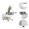 Peterson 1-Drawer 1-Shelf Lift Top Coffee Table White