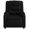 Massage Recliner Chair Black Faux Leather