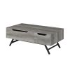 ACME Throm Coffee Table w/Lift Top, Gray Oak Finish LV00832