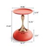 Luxury Design Iron End Table, Minimalist Round Side Table for Small Space