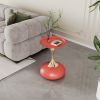 Luxury Design Iron End Table, Minimalist Round Side Table for Small Space